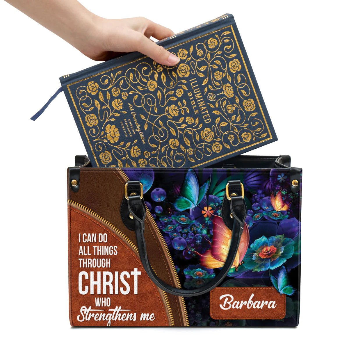 Christianartbag Handbags, I Can Do All Things Through Christ Leather Bags, Personalized Bags, Gifts for Women, Christmas Gift, CABLTB01300723. - Christian Art Bag