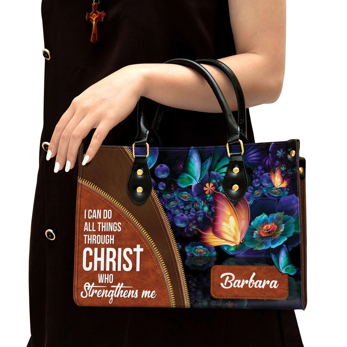 Christianartbag Handbags, I Can Do All Things Through Christ Leather Bags, Personalized Bags, Gifts for Women, Christmas Gift, CABLTB01300723. - Christian Art Bag