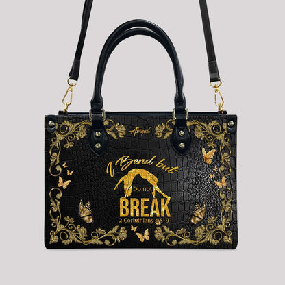 Custom “I Bend But Do Not Break” Bible Verse Bag – Personalized Christian Handbag