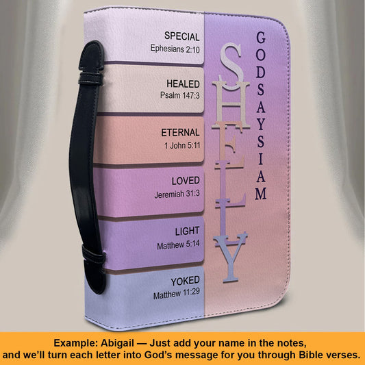 CHRISTIANARTBAG Bible Cover - Uncover the sacred meaning of your name - Personalized Bible Cover, CABBBCV01151024 Version 2.