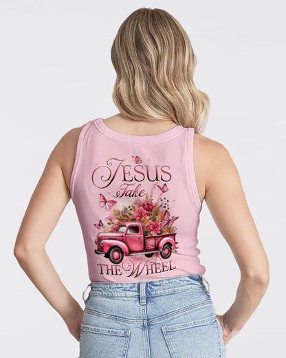 Christianartbag 3D T-Shirt For Women - Pink Vintage Truck Faith T-Shirt – Embrace Your Belief in Style - CABCLT01130324.