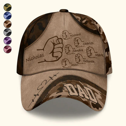 Christianartbag Cap, Kids Holding Hands Cap, Personalized Cap, Cap for Dad, CABCAP03230524.