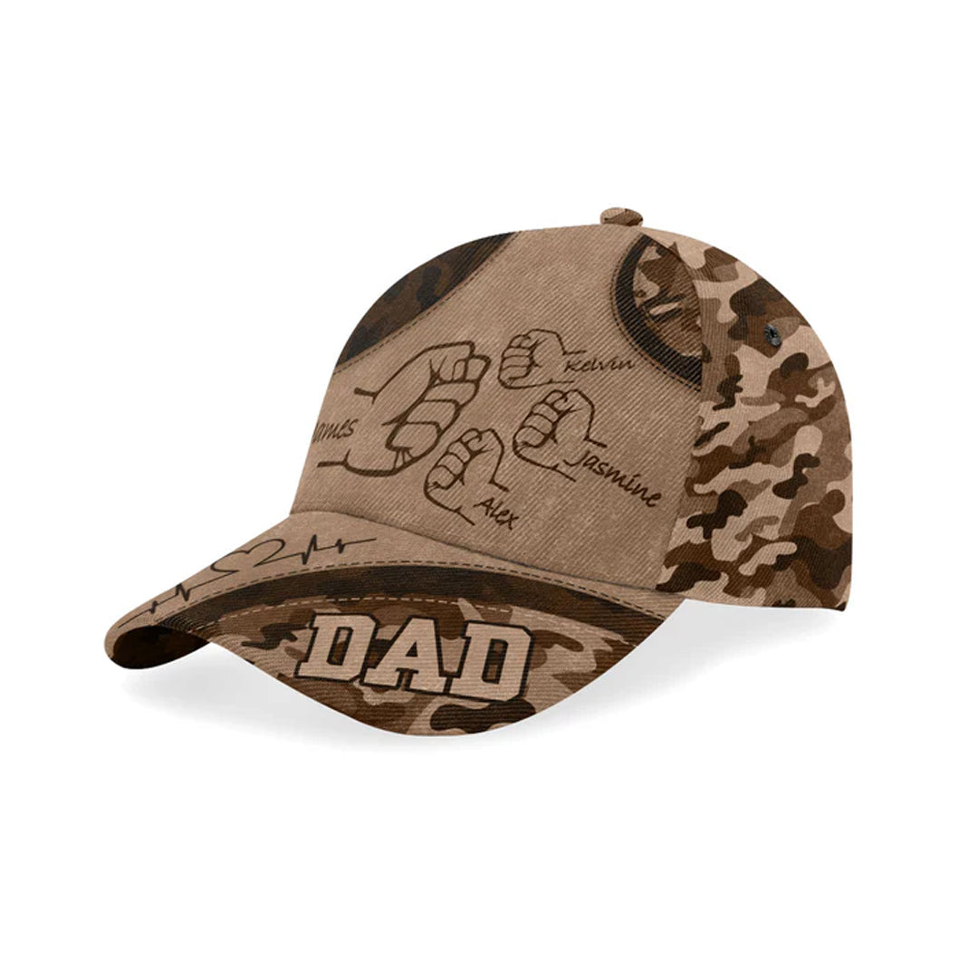 Christianartbag Cap, Kids Holding Hands Cap, Personalized Cap, Cap for Dad, CABCAP03230524.