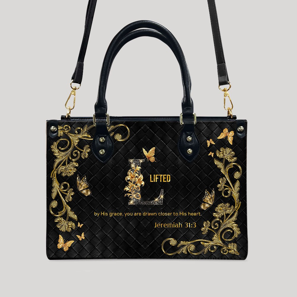 CHRISTIANARTBAG Handbags - Personalized Christian Handbag with Bible Verse – A to Z Alphabet Design – Your Letter, Your Verse, Your Faith – Inspirational Gift for Moms - CABLTB01062425