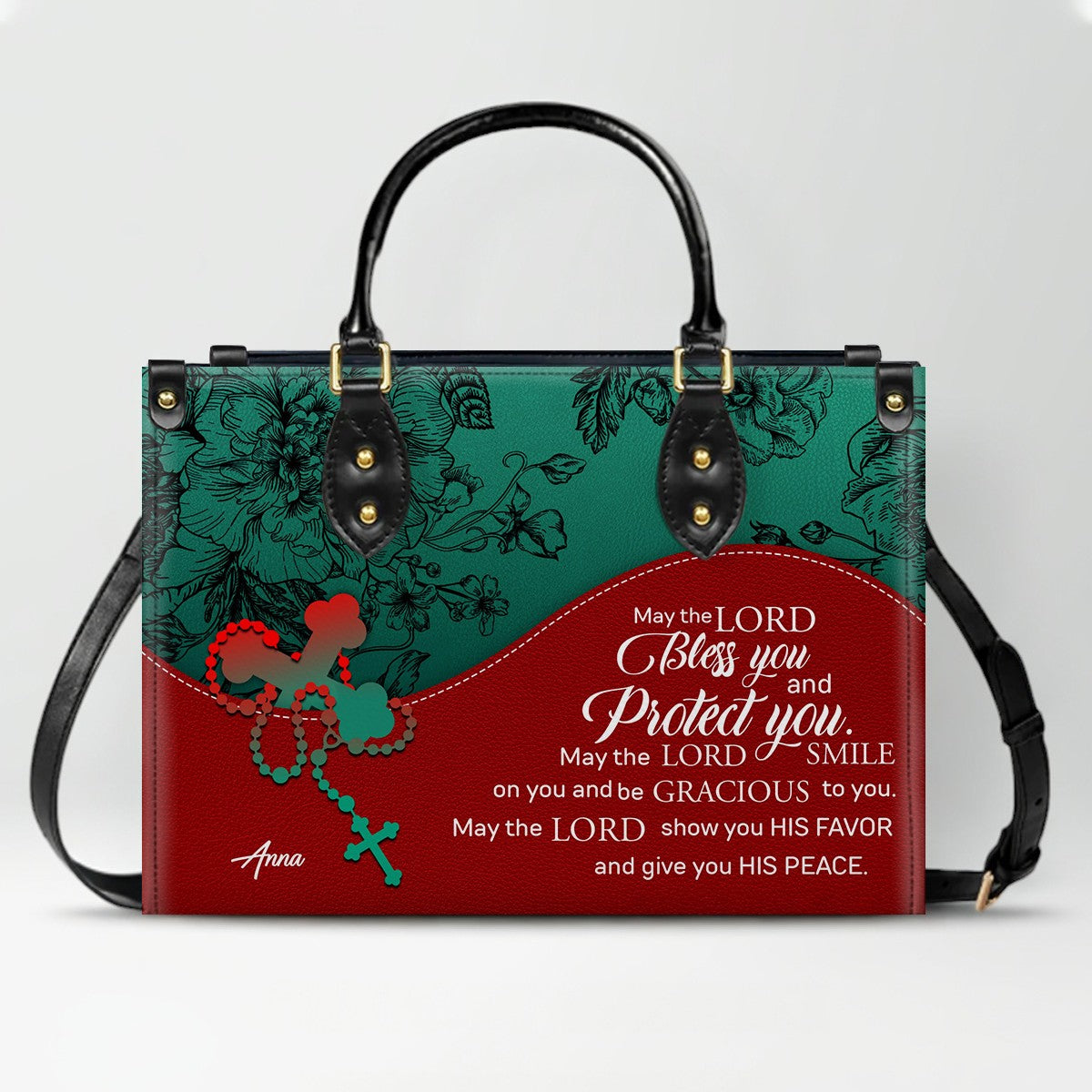 Personalized Christian Leather Handbag – Christian Christmas Gift for Women