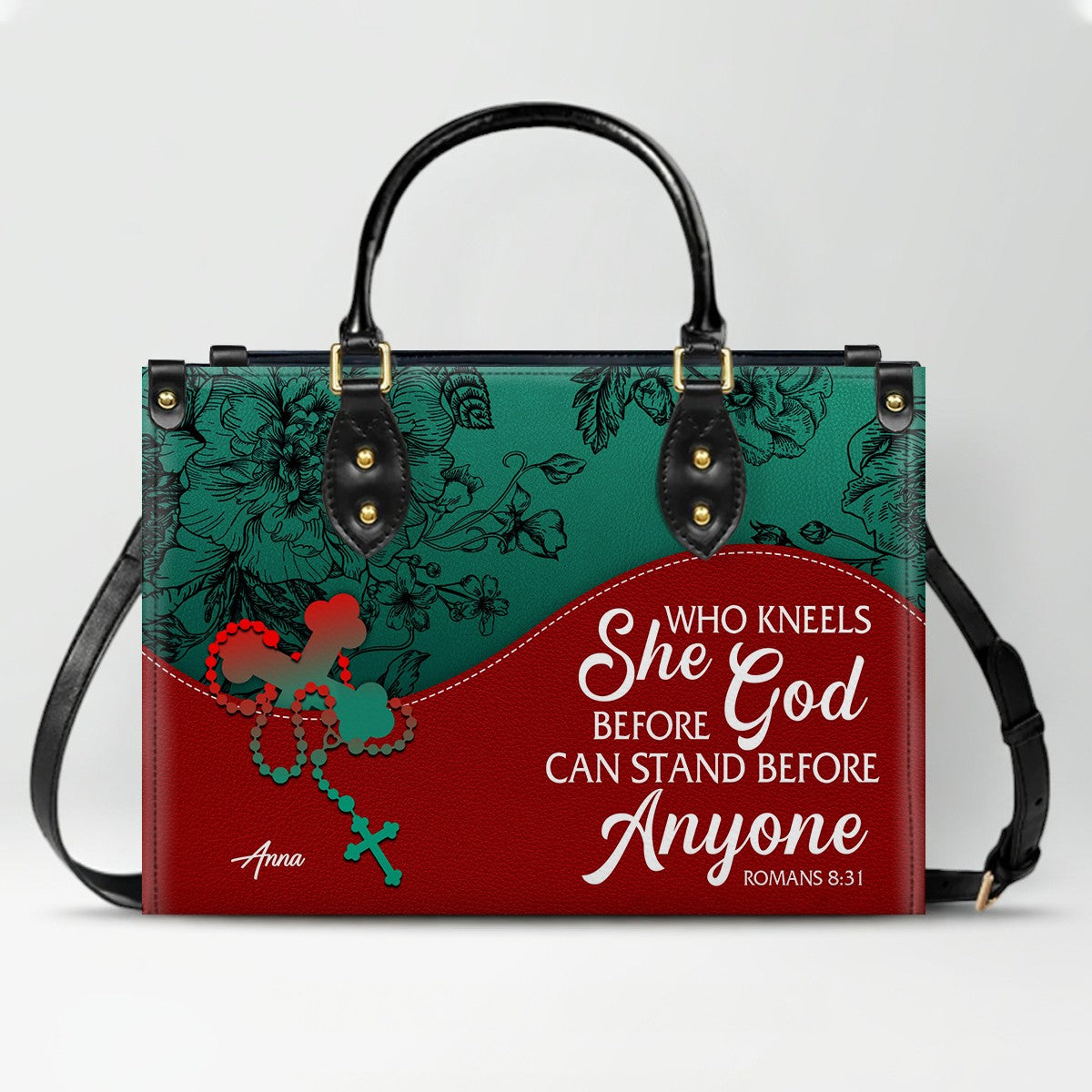 Personalized Christian Leather Handbag – Christian Christmas Gift for Women