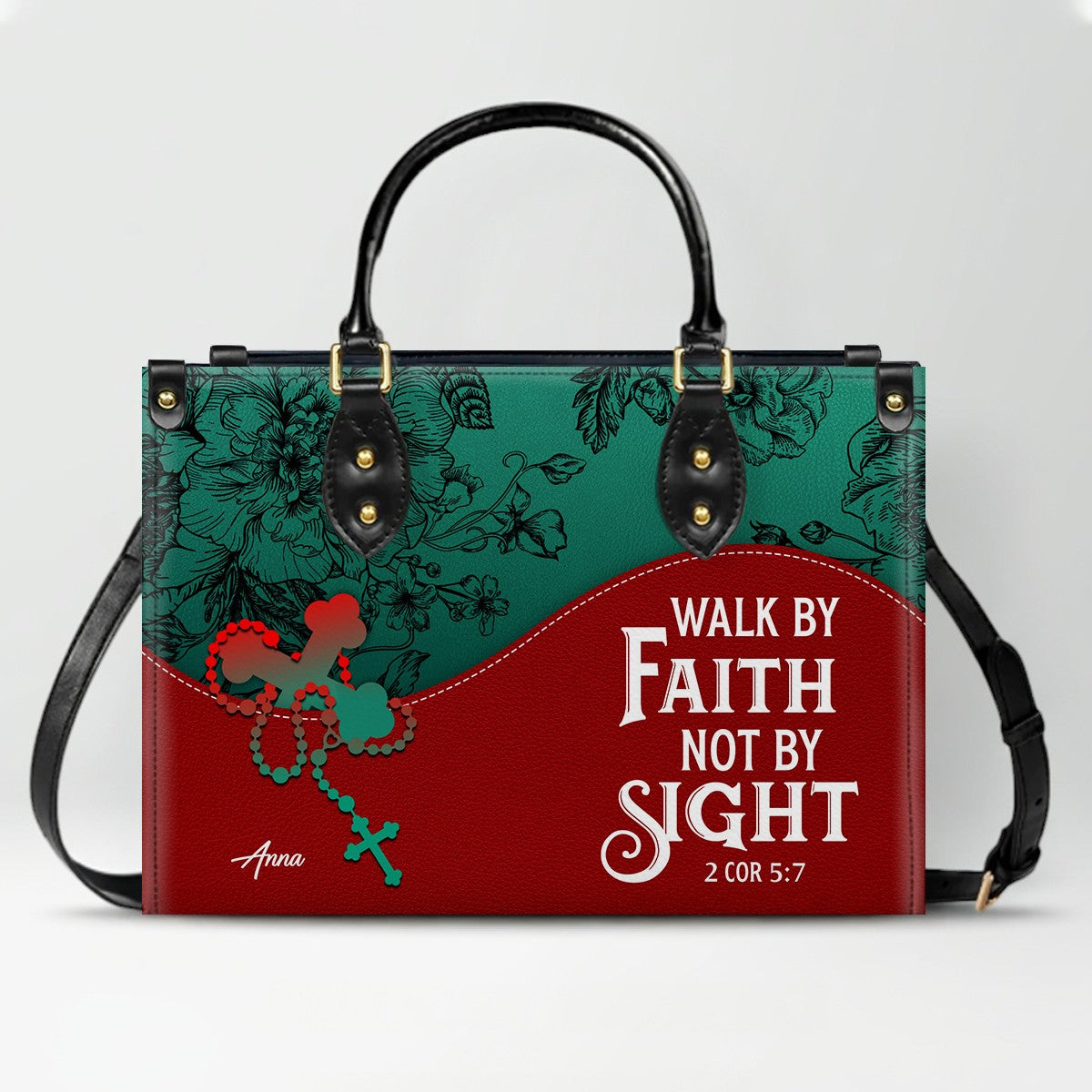 Personalized Christian Leather Handbag – Christian Christmas Gift for Women