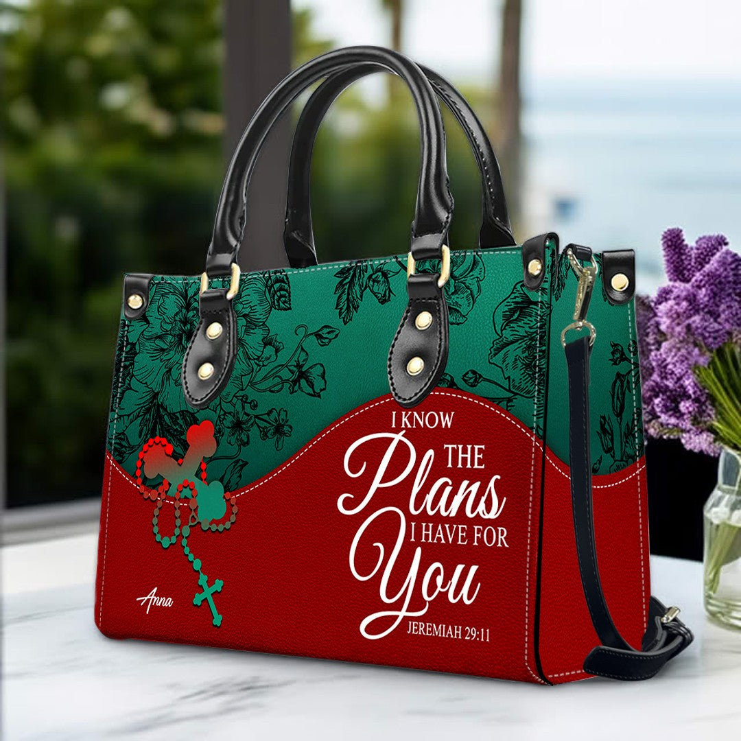 Personalized Christian Leather Handbag – Christian Christmas Gift for Women