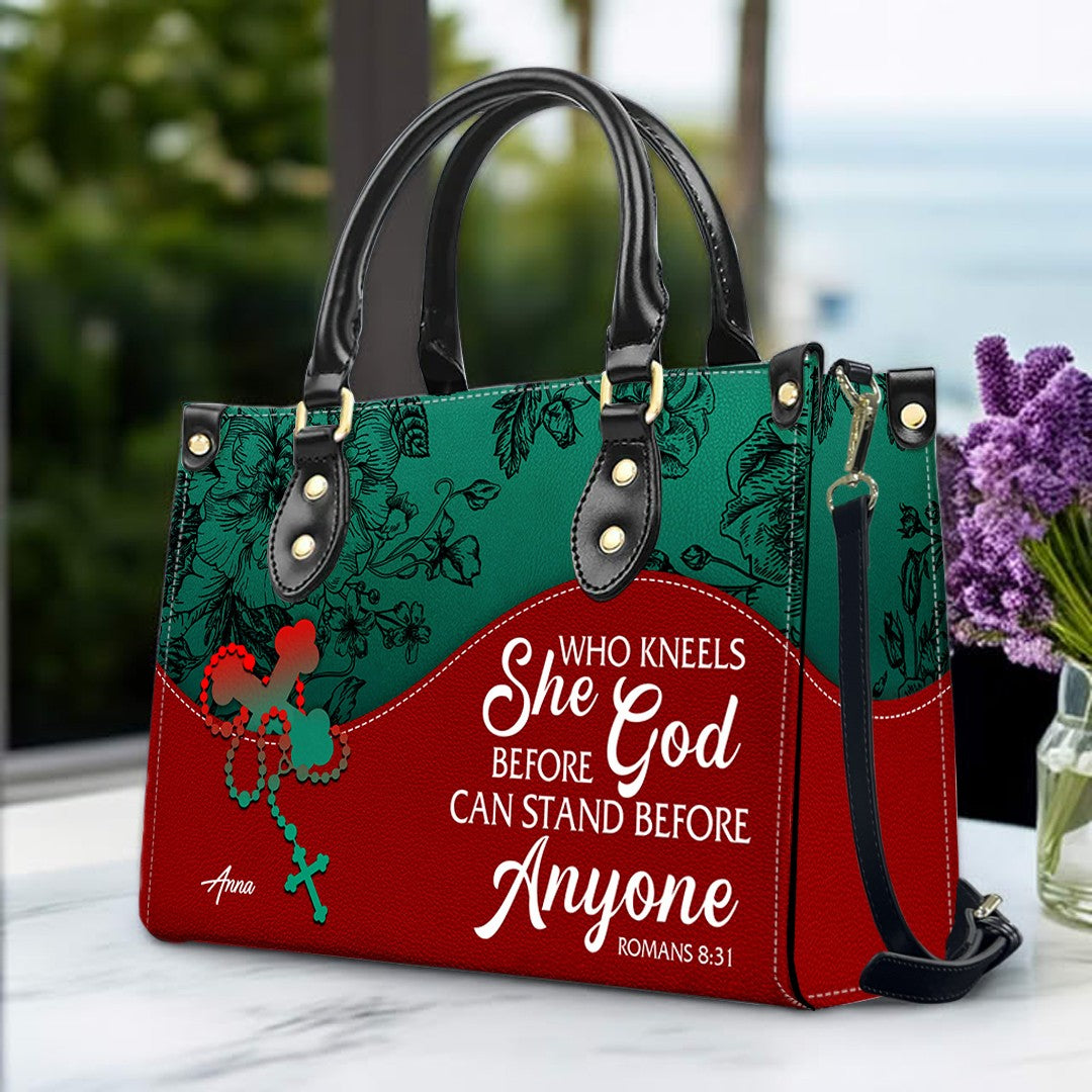 Personalized Christian Leather Handbag – Christian Christmas Gift for Women