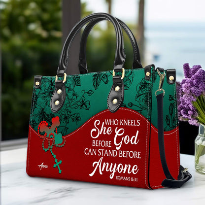 Personalized Christian Leather Handbag – Christian Christmas Gift for Women