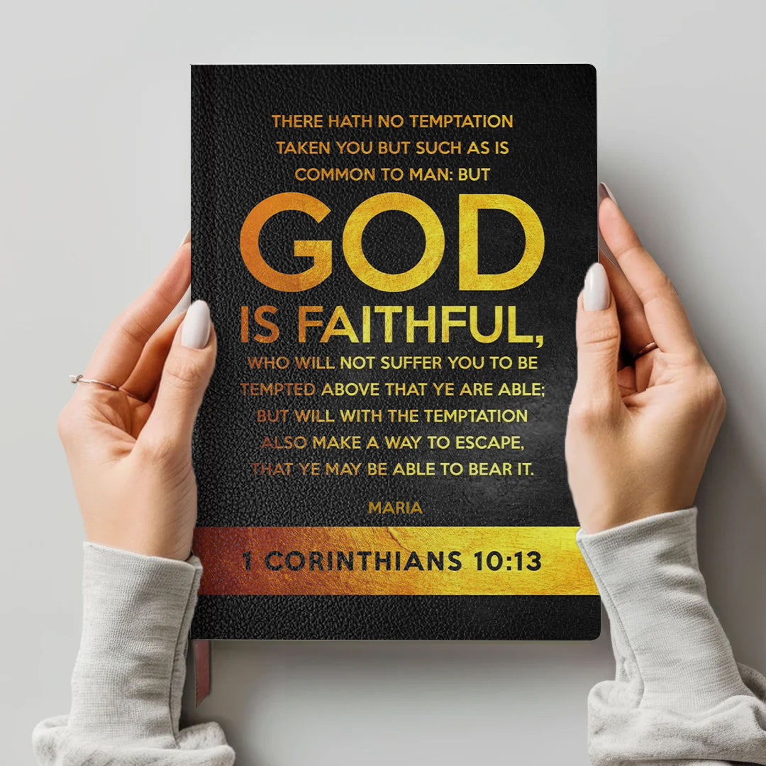 Personalized Psalm 121 Bible Cover – Custom Name | Personalized Leather Notebook