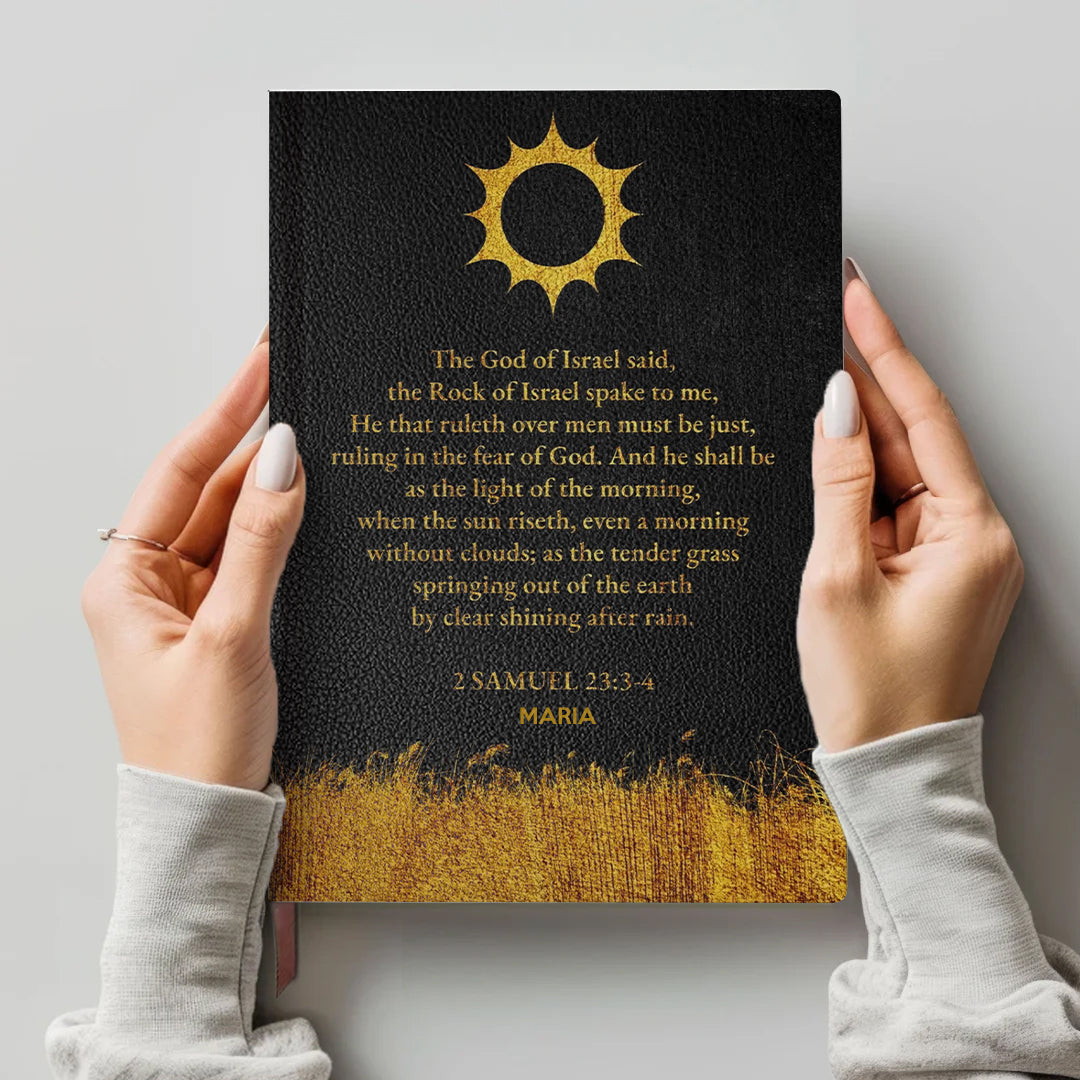 Personalized Psalm 121 Bible Cover – Custom Name | Personalized Leather Notebook