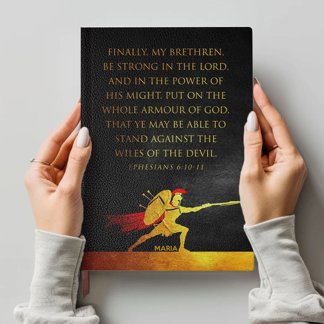 Personalized Psalm 121 Bible Cover – Custom Name | Personalized Leather Notebook