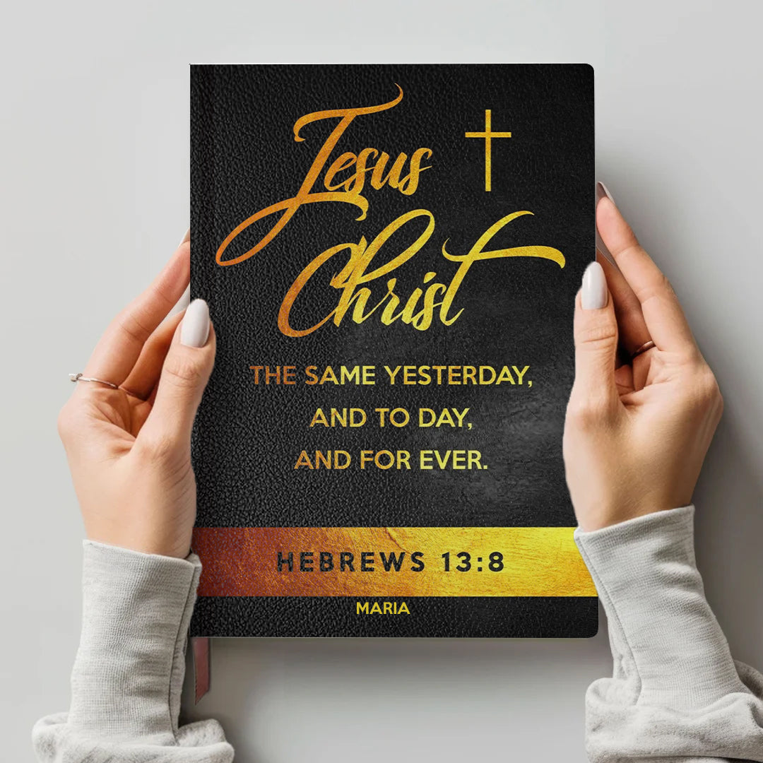 Personalized Psalm 121 Bible Cover – Custom Name | Personalized Leather Notebook