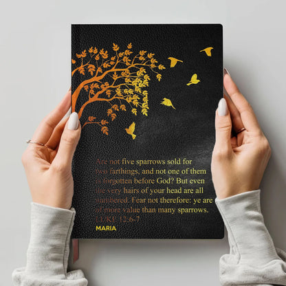 Personalized Psalm 121 Bible Cover – Custom Name | Personalized Leather Notebook