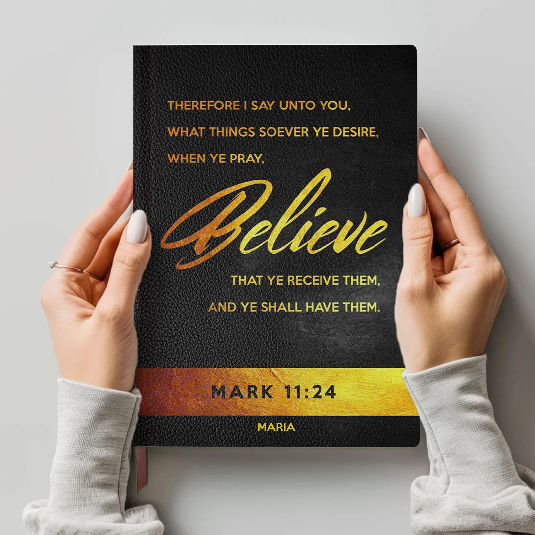Personalized Psalm 121 Bible Cover – Custom Name | Personalized Leather Notebook