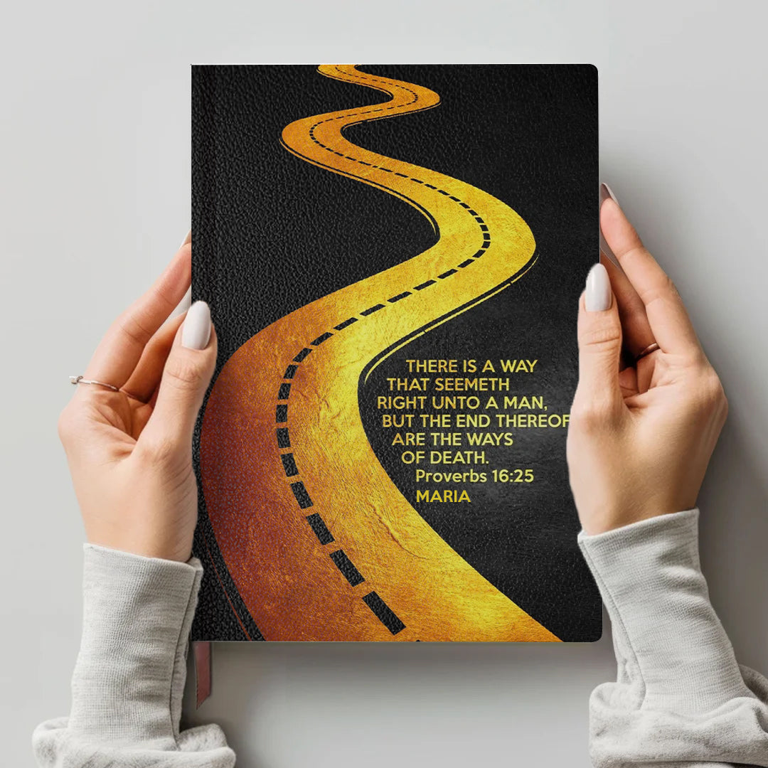 Personalized Psalm 121 Bible Cover – Custom Name | Personalized Leather Notebook