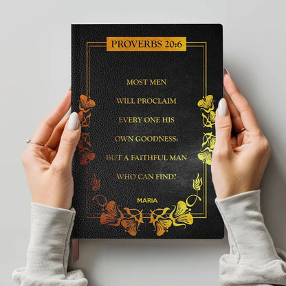 Personalized Psalm 121 Bible Cover – Custom Name | Personalized Leather Notebook