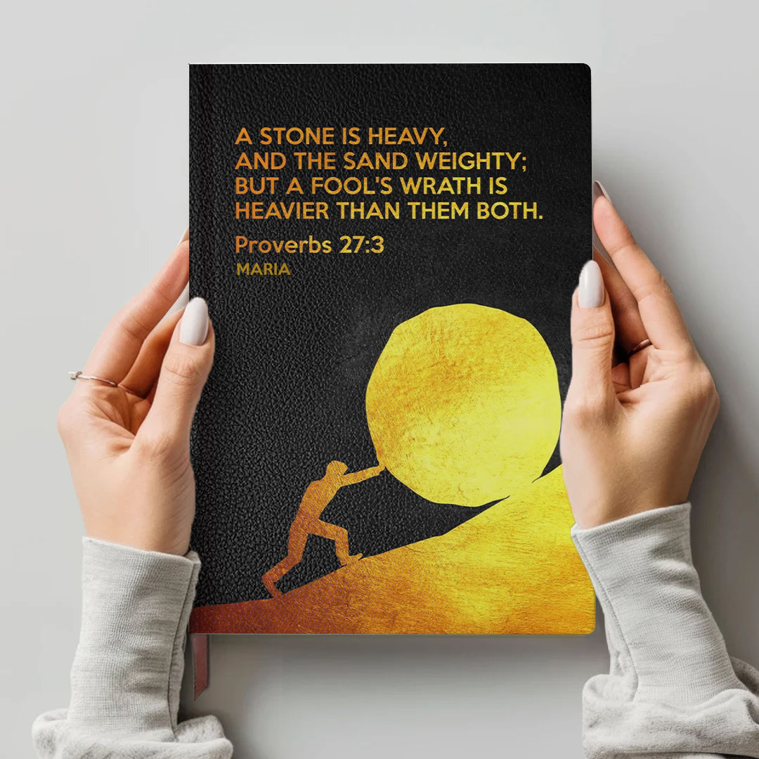 Personalized Psalm 121 Bible Cover – Custom Name | Personalized Leather Notebook