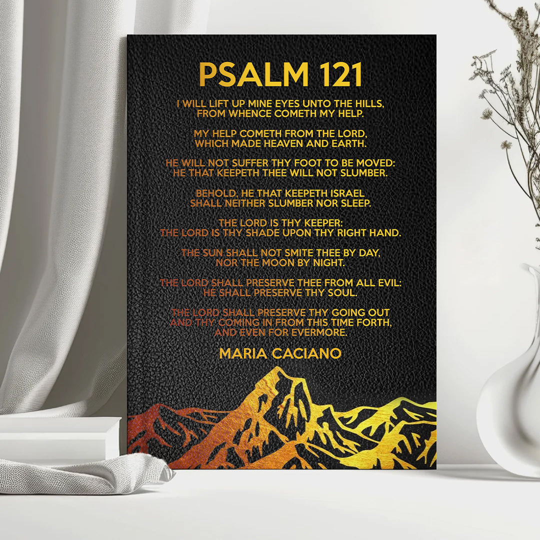 Personalized Psalm 121 Bible Cover – Custom Name | Personalized Leather Notebook