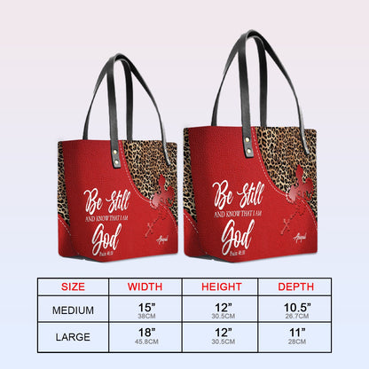 Personalized Christian Leather Tote Bag Luxury – Bible Verse Handbag by CHRISTIANARTBAG