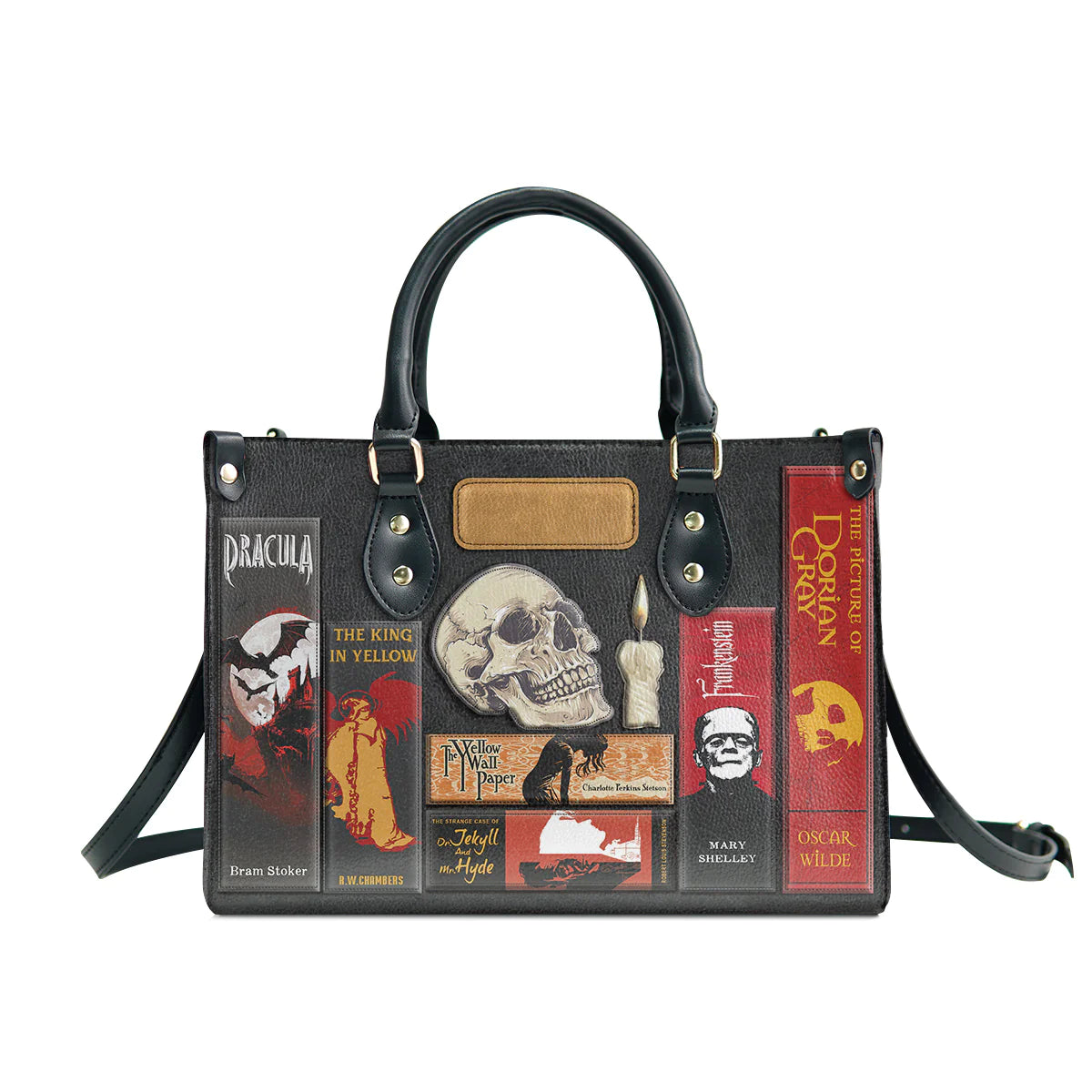 Christianartbag Novel Bags, Personalized Leather Handbags for Literary Enthusiasts, Horror Leather Handbag, CABHN01281223. - Christian Art Bag