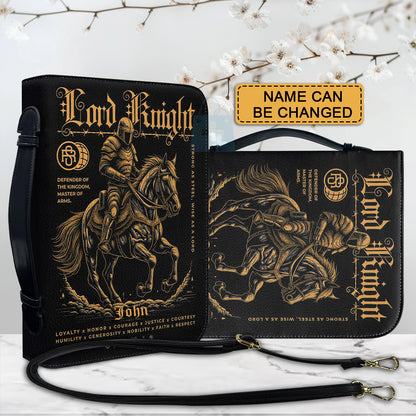 CHRISTIANARTBAG Bible Cover - Lord Knight Ephesians - Personalized Bible Cover, CABBBCV03060924.