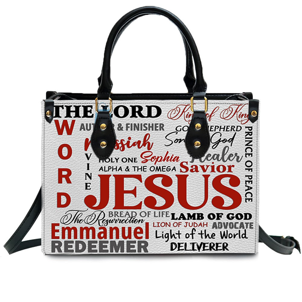 Christianartbag Handbags, Jesus The Lord King Of King Leather Handbag, Vintage hand-woven southwest lacing design Leather Handbag, Gifts for Women, CABLTB03131023. - Christian Art Bag