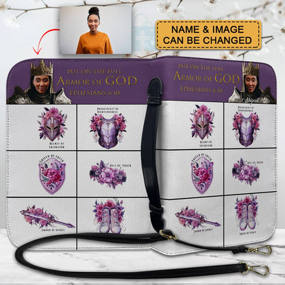 CHRISTIANARTBAG Bible Cover - Put On The Full Armor Of GOD - Custom Name and Image - Personalized Bible Cover, CABBBCV01051925.