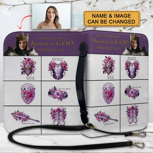 CHRISTIANARTBAG Bible Cover - Put On The Full Armor Of GOD - Custom Name and Image - Personalized Bible Cover, CABBBCV01051925.