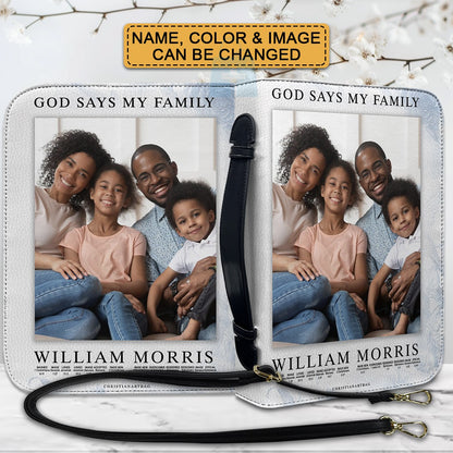 CHRISTIANARTBAG Bible Cover - Uncover the sacred meaning of your name family - Custom Name and Bible Verse - Personalized Bible Cover, CABBBCV015825