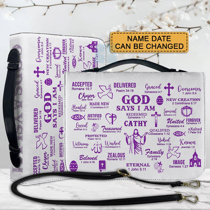CHRISTIANARTBAG Bible Cover - Uncover the sacred meaning of your name - Personalized Bible Cover, CABBBCV0129924.