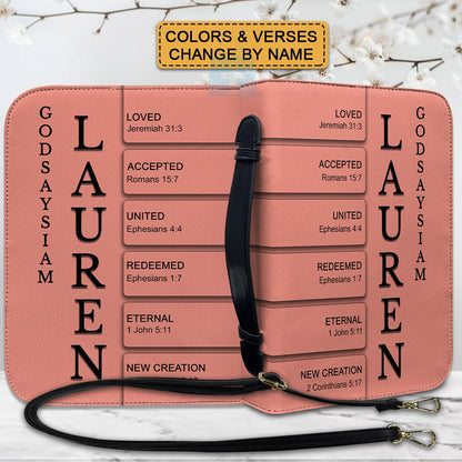 CHRISTIANARTBAG Bible Cover - Customizable Bible Cover – Name, Color & Bible Verse Personalized Just for You - Christian Gifts.