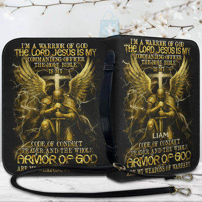 CHRISTIANARTBAG Bible Cover - I'm A Warrior Of God - Personalized Bible Cover for Men, CABBBCV01050725.