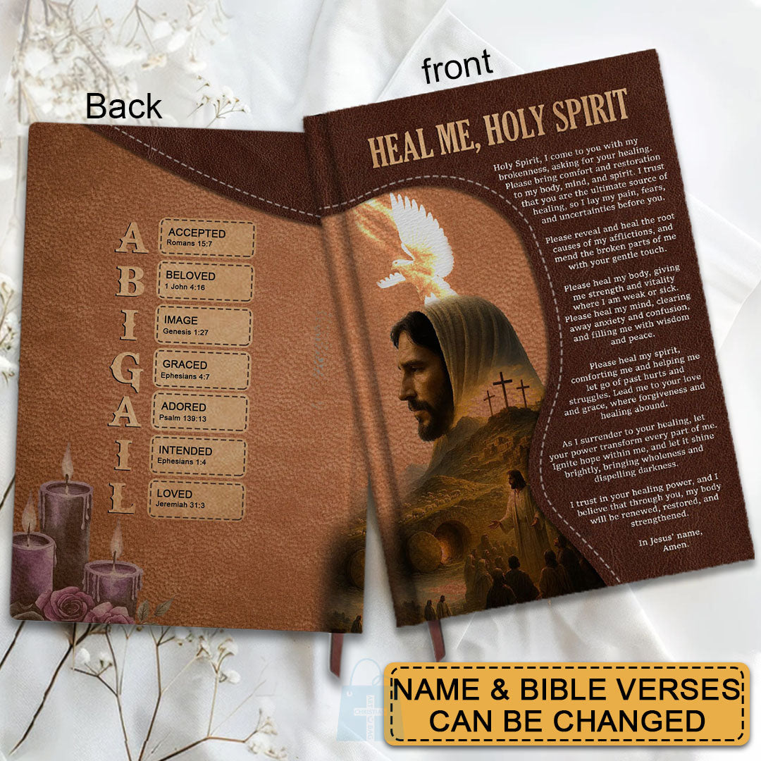 Personalized Leather Prayer Notebook – Christian Journal with Bible Verses | CHRISTIANARTBAG