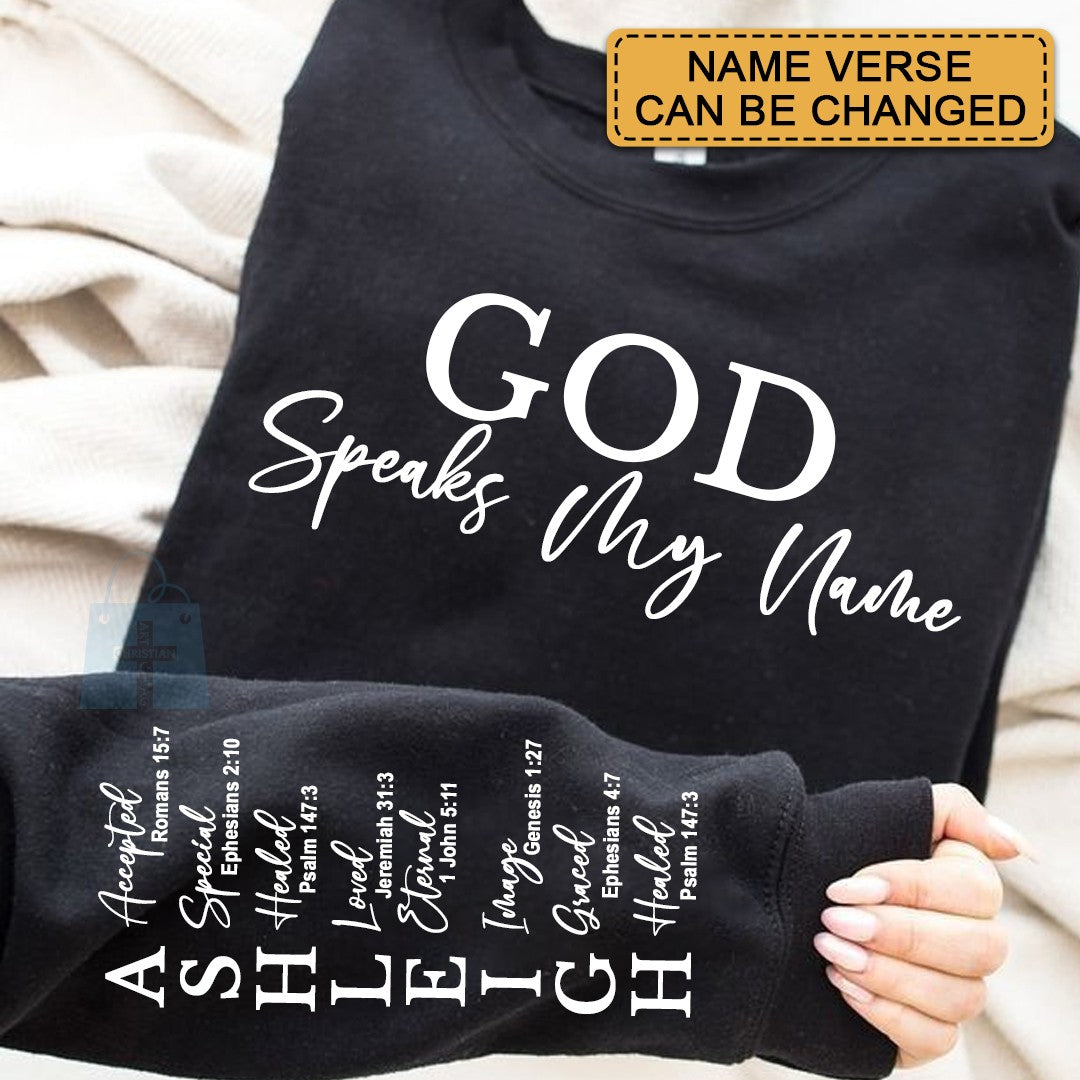 CHRISTIANARTBAG Personalized Sweatshirt for Kids : Uncover the sacred meaning of your name - GOD Says I Am - Personalized T-Shirt - CAB01010324