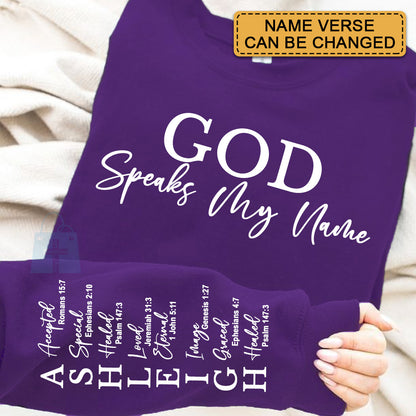 CHRISTIANARTBAG Personalized Sweatshirt for Kids : Uncover the sacred meaning of your name - GOD Says I Am - Personalized T-Shirt - CAB01010324