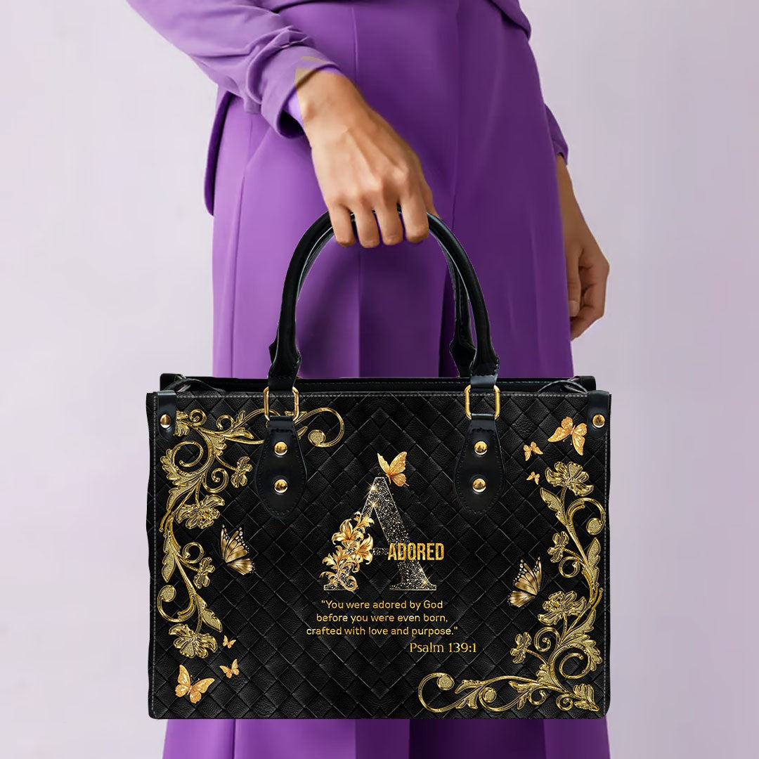 CHRISTIANARTBAG Handbags - Personalized Christian Handbag with Bible Verse – A to Z Alphabet Design – Your Letter, Your Verse, Your Faith – Inspirational Gift for Moms - CABLTB01062425