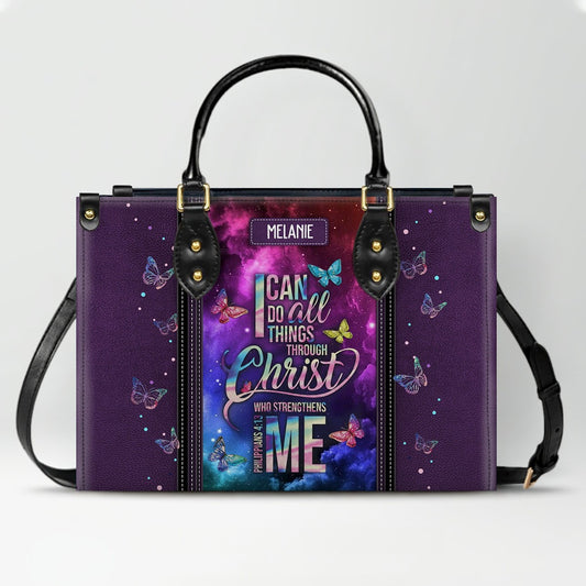 Christianart Designer Handbags, I Can Do All Things Through Christ Philippians 4:13, Personalized Gifts, Gifts for Women, Christmas Gift.