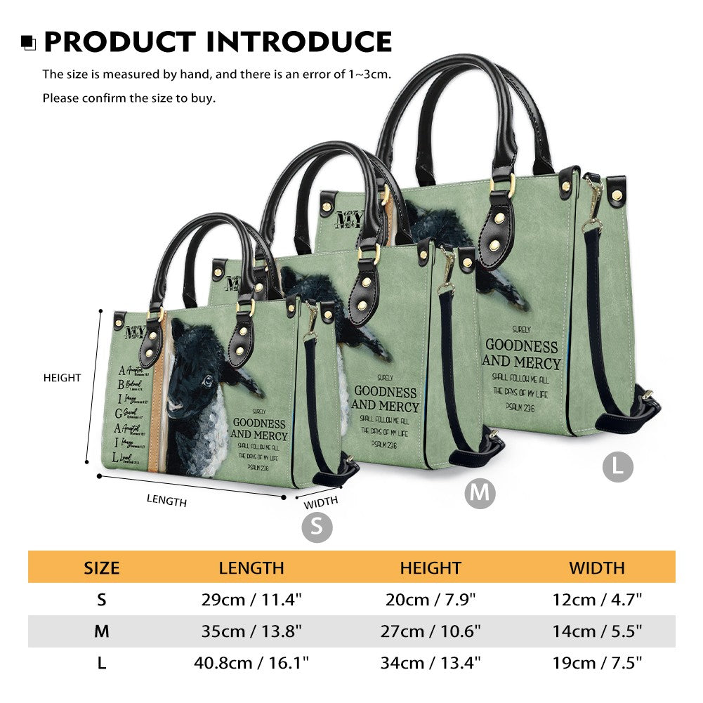 Personalized Christian Leather Handbag with Name – Custom Faith Gift for Women | CHRISTIANARTBAG CAB020626