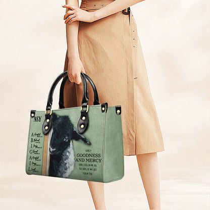 Personalized Christian Leather Handbag with Name – Custom Faith Gift for Women | CHRISTIANARTBAG CAB020626