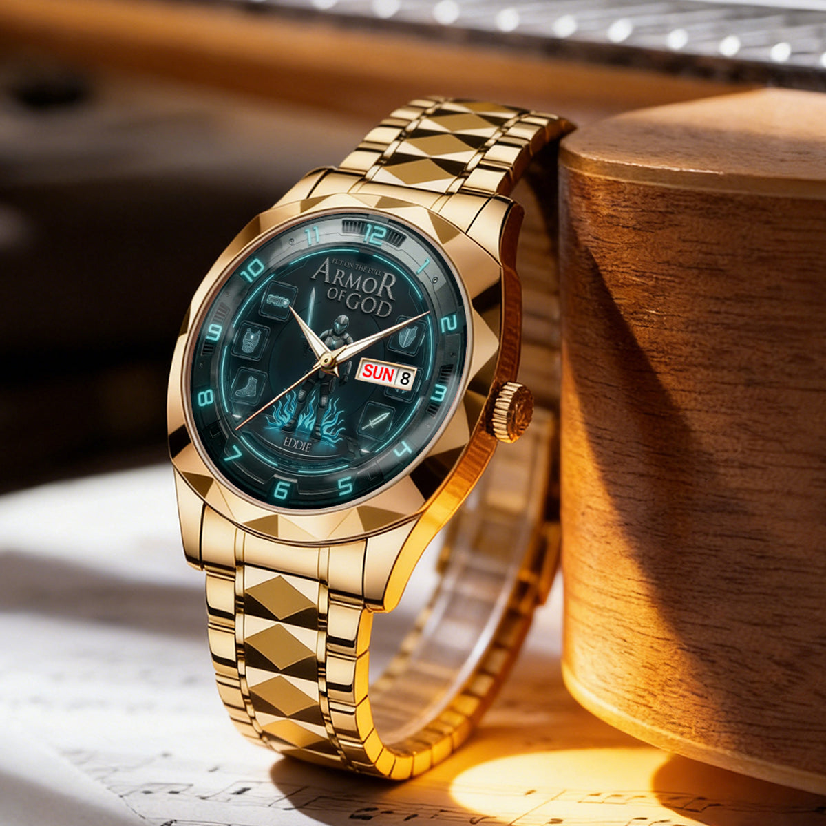 The Armor of God Collection: Personalized Luxury Men’s Women's Watches by CHRISTIANARTBAG CAB01060226