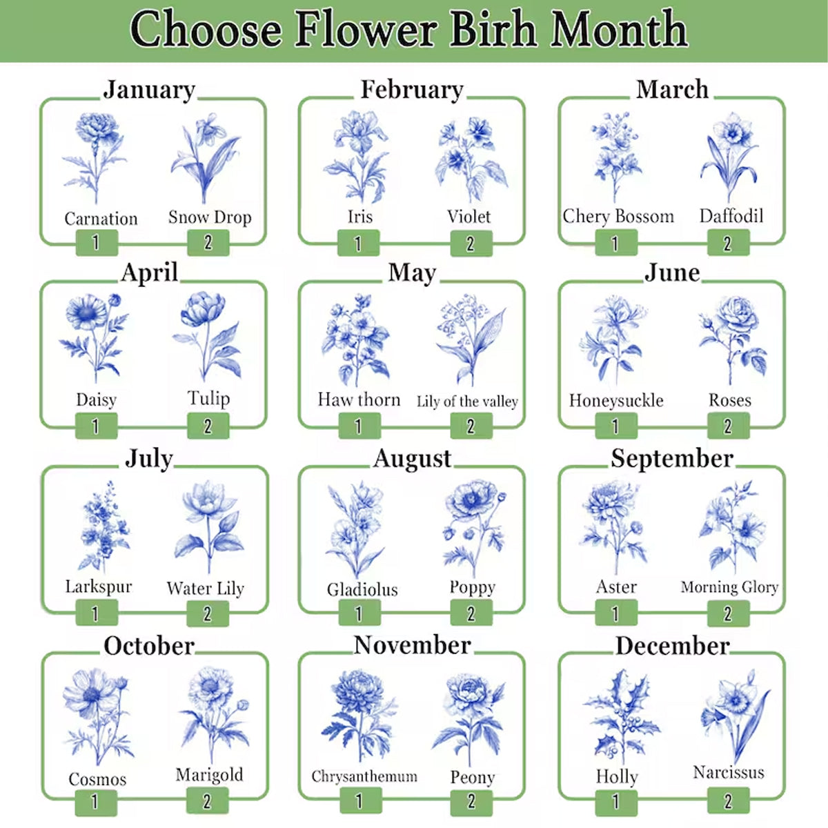 Personalized Jewelry Dish – Birth Month Flower & Bible Verse for Each Letter