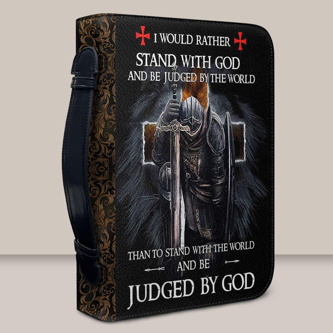 Personalized Bible Cover with Custom Name – Christian Knight Design, Each Letter Linked to Bible Verses