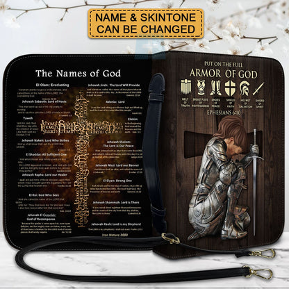 Personalized Armor of God Bible Cover – Custom Name & Scripture Christian Gift