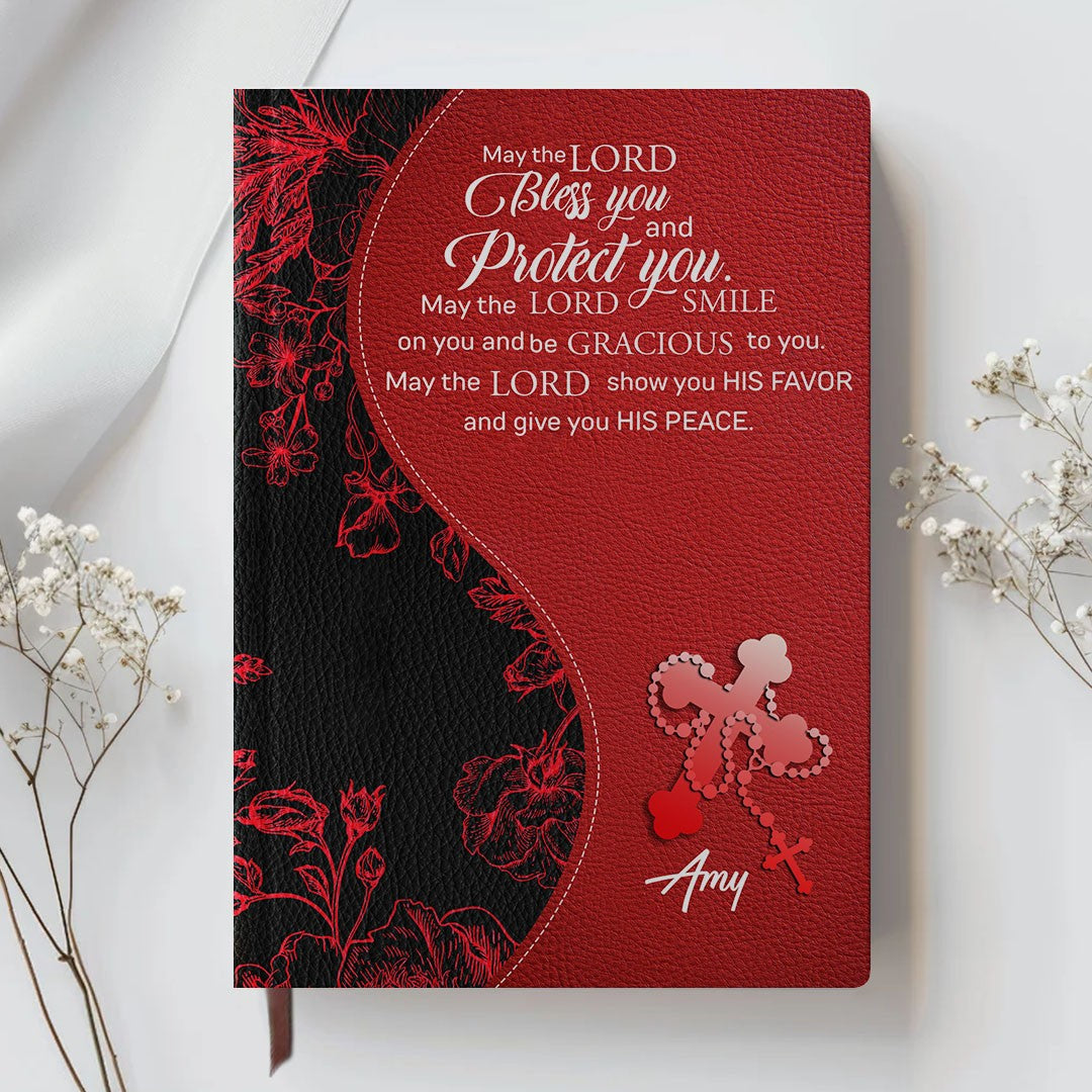 Personalized Leather Notebook with Custom Bible Verse & Name | CHRISTIANARTBAG