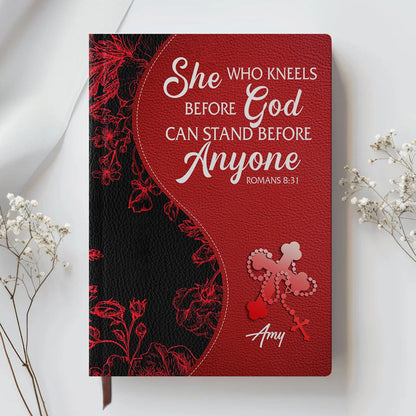 Personalized Leather Notebook with Custom Bible Verse & Name | CHRISTIANARTBAG