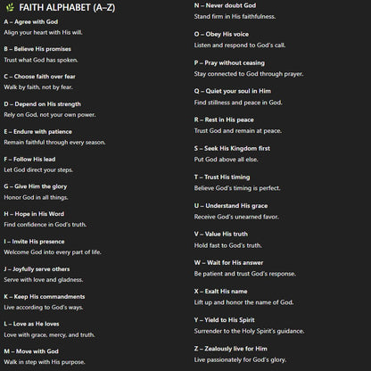 Personalized Bible Cover with Custom Name - Meaningful Faith Message for Each Letter - Premium Christian Gift for Men, Women & Kids