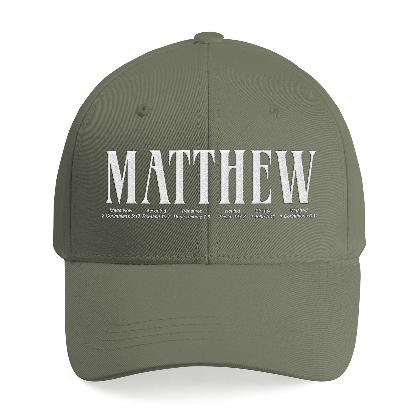 Personalized Embroidered Bible Verse Cap – Custom Name Christian Hat by CHRISTIANARTBAG