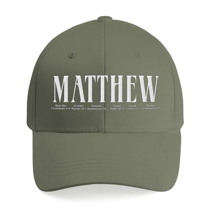 Personalized Embroidered Bible Verse Cap – Custom Name Christian Hat by CHRISTIANARTBAG